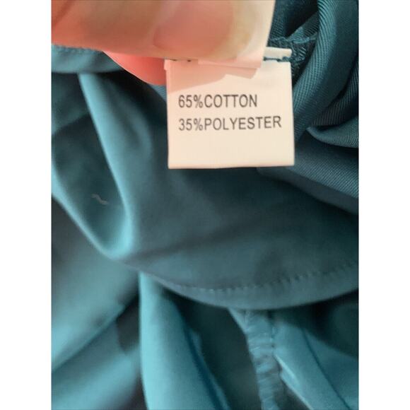 Womens Faux Wrap MIDI Dress Plus Size 3XL Teal maxi - Picture 7 of 7